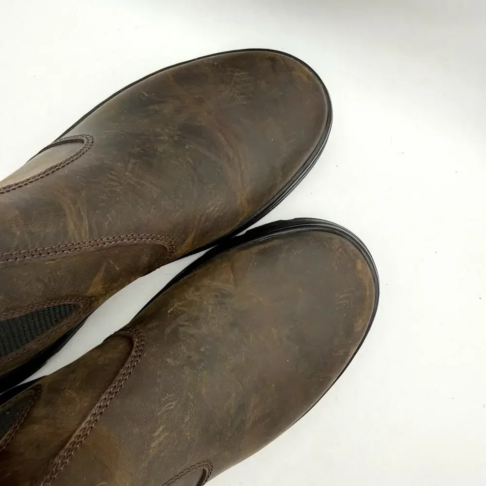 Dr. Martens Embury Ankle Chelsea Boots EU 41 Womens 9 Mens 8 Brown Leather EUC